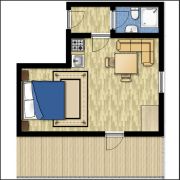 Grundriss Wohnung II im Haus Moni